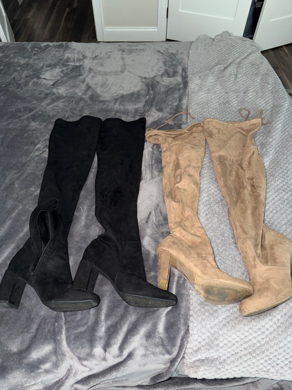 2 pairs of Thigh High Knee Boots